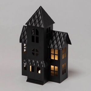 Lit Metal Haunted Mansion Halloween Metal House - Hyde & EEK!